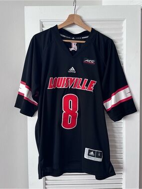 Lamar Jackson #8 Louisville Cardinals Adidas jersey, size S